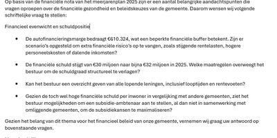 Vragen GR maart 2025