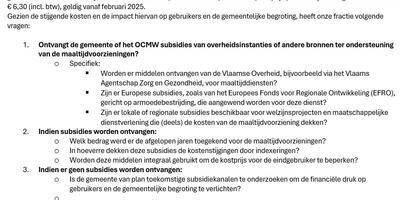 Schriftelijke GR FEB 2025